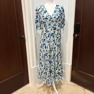 DIANE VON FURSTENBERG DVF MIDI DRESS great condition fully lined size 10
